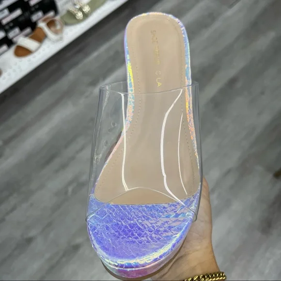 Iridescent clear wedge - Picture 6 of 7